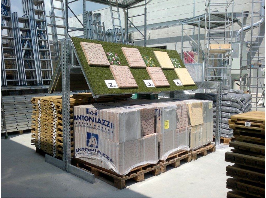 Espositori metallici per il giardino