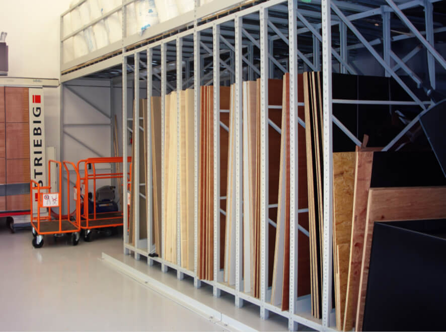 Scaffalature industriali per pannelli