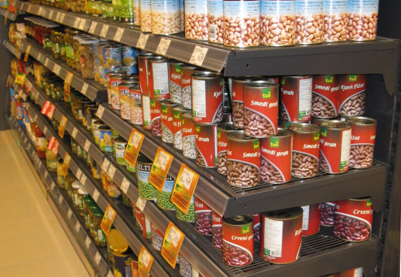 Scaffalatura da supermercato